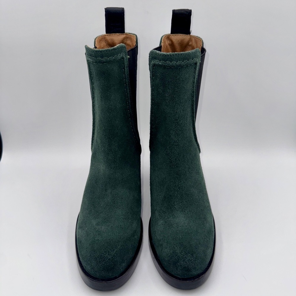 Frye Jean Boots Women's Size 7 Forest Green Suede - Picture 3 of 15